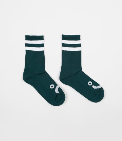 Polar Happy Sad Classic Socks - Dark Green