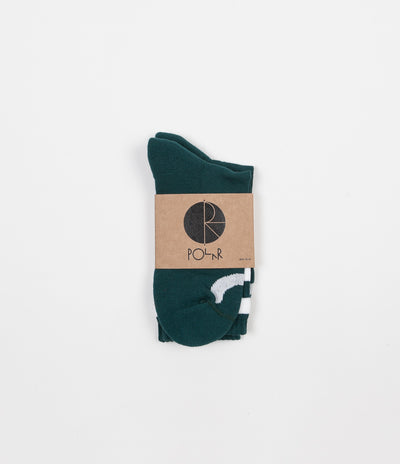 Polar Happy Sad Classic Socks - Dark Green