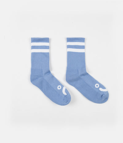 Polar Happy Sad Classic Socks - Powder Blue