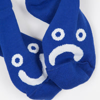 Polar Happy Sad Classic Socks - Royal Blue thumbnail