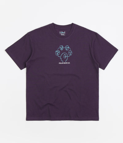 Polar Head Space T-Shirt - Dark Violet