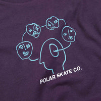 Polar Head Space T-Shirt - Dark Violet thumbnail