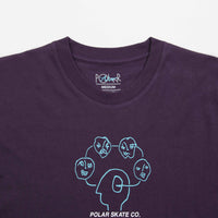 Polar Head Space T-Shirt - Dark Violet thumbnail