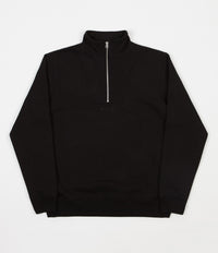 Polar Heavyweight Zip Neck Sweatshirt - Black