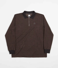 Polar Jacques Long Sleeve Polo Shirt - Grey Brown