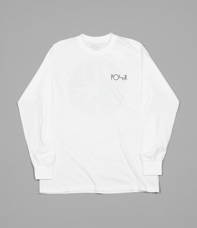 Polar Lambo Life Fill Logo Long Sleeve T-Shirt - White