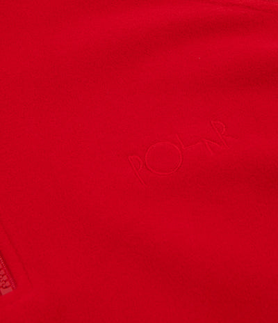 Polar Lightweight Fleece 1/4 Zip Jacket - Red