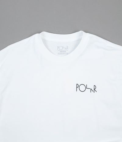 Polar Memory Palace Fill Logo Long Sleeve T-Shirt - White