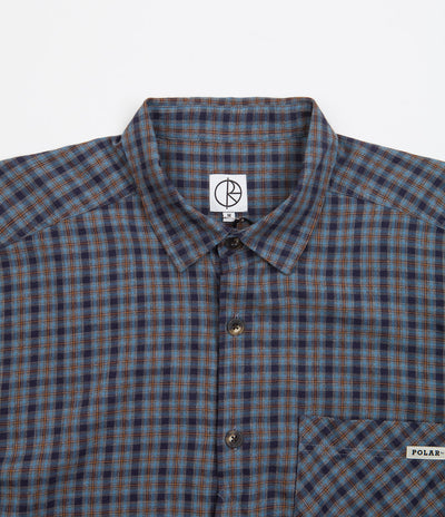 Polar Mitchell Flannel Shirt - Blue Brown | Flatspot