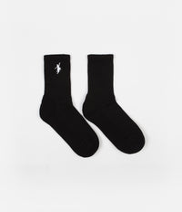 Polar No Comply Socks - Black / White