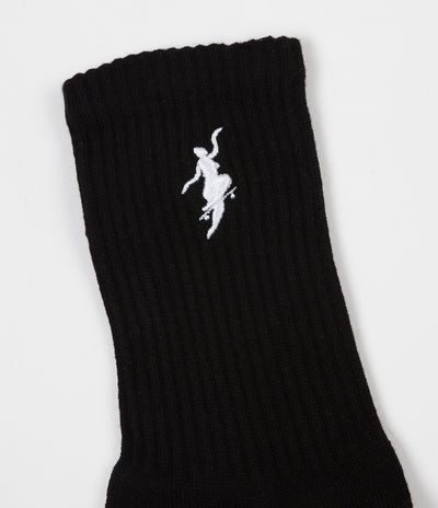 Polar No Comply Socks - Black / White