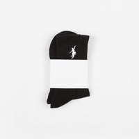 Polar No Comply Socks - Black / White thumbnail