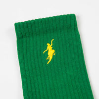 Polar No Comply Socks - Green / Yellow thumbnail