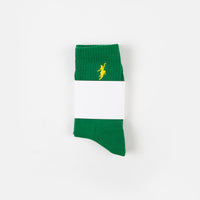 Polar No Comply Socks - Green / Yellow thumbnail