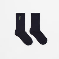 Polar No Comply Socks - Navy / Sage thumbnail