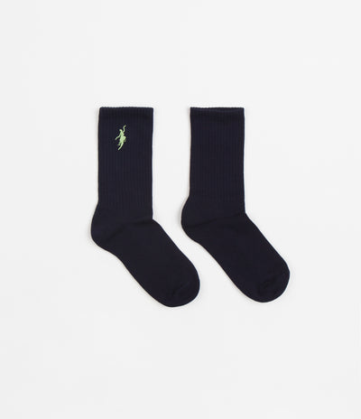 Polar No Comply Socks - Navy / Sage