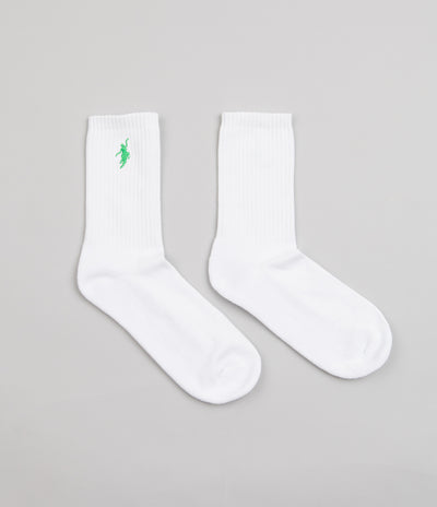 Polar No Comply Socks - White / Green