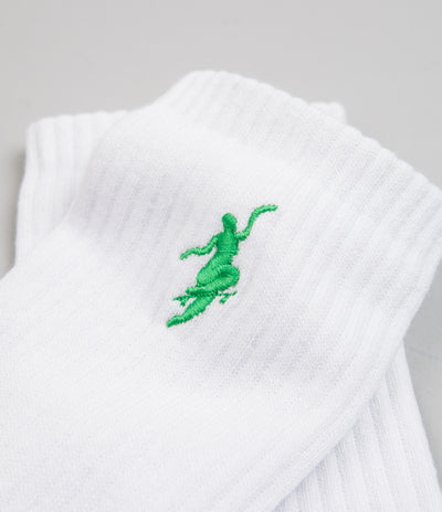 Polar No Comply Socks - White / Green