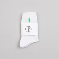 Polar No Comply Socks - White / Green thumbnail