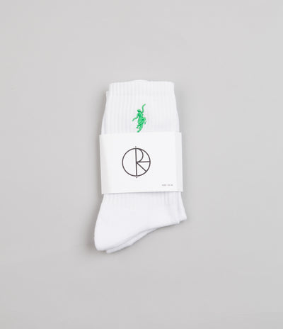 Polar No Comply Socks - White / Green