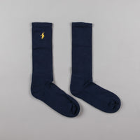 Polar No Comply Sport Socks - Navy / Yellow thumbnail