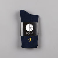 Polar No Comply Sport Socks - Navy / Yellow thumbnail