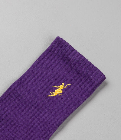 Polar No Comply Sport Socks - Purple / Yellow