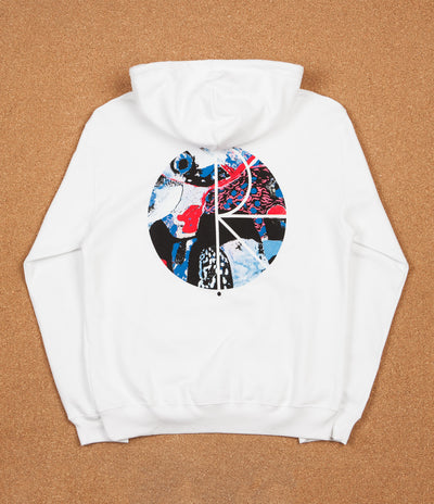 Polar Orchid Fill Logo Hoodie - White