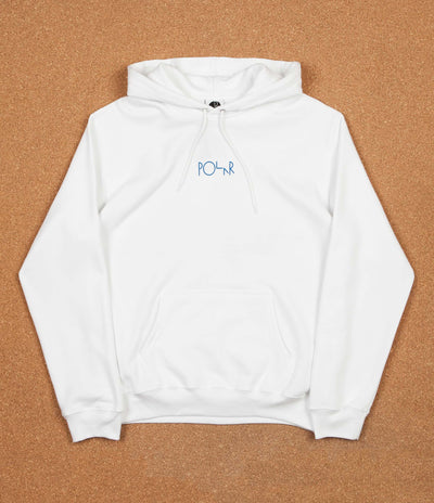 Polar Orchid Fill Logo Hoodie - White