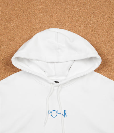 Polar Orchid Fill Logo Hoodie - White