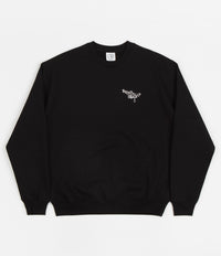 Polar Ornament Logo Crewneck Sweatshirt - Black