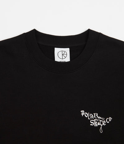 Polar Ornament Logo Crewneck Sweatshirt - Black