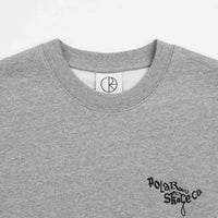 Polar Ornament Logo Crewneck Sweatshirt - Heather Grey thumbnail