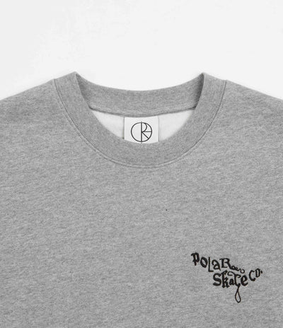 Polar Ornament Logo Crewneck Sweatshirt - Heather Grey