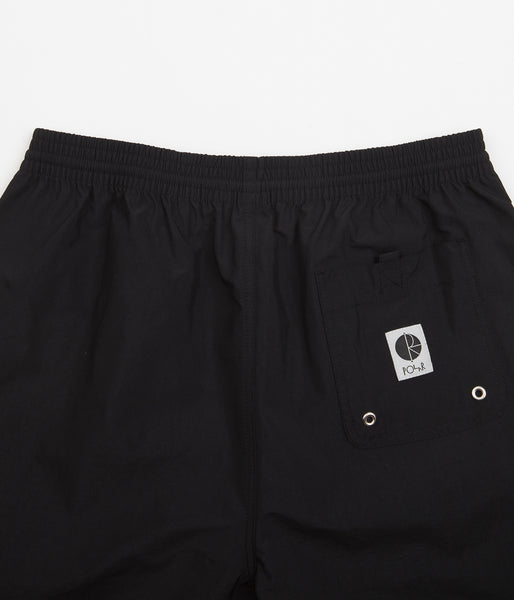 Polar P Stripe City Swim Shorts - Black | Flatspot