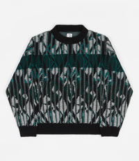 Polar Paul Knit Sweatshirt - Black | Flatspot