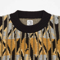 Polar Paul Knit Sweatshirt - Black / Yellow thumbnail