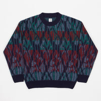 Polar Paul Knit Sweatshirt - Rich Navy thumbnail