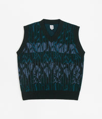 Polar Paul Knit Vest - Dark Green