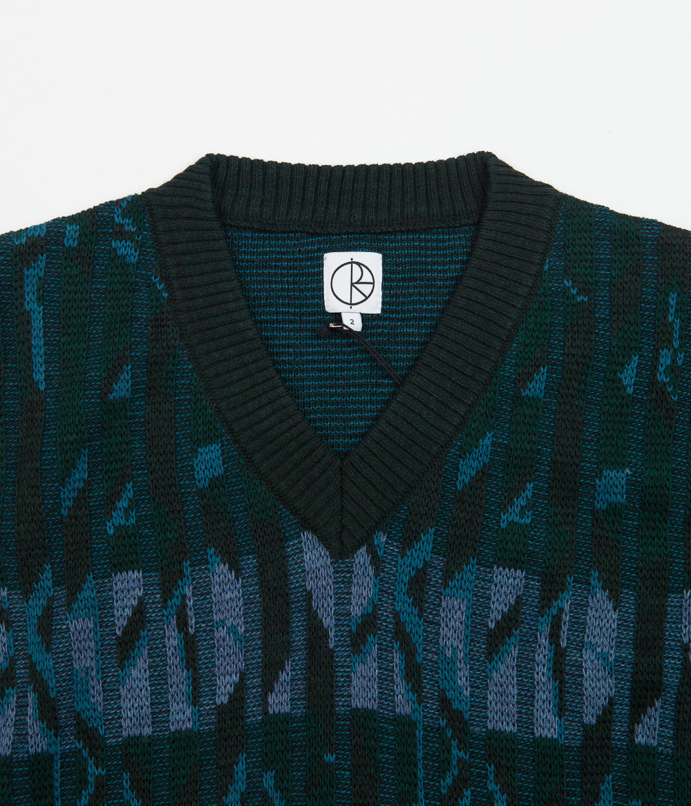 Polar Paul Knit Vest - Dark Green | Flatspot