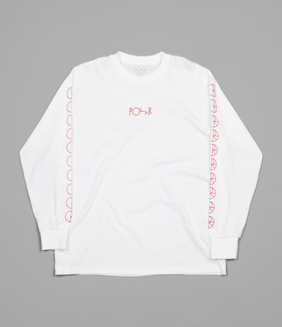 Polar Racing Long Sleeve T-Shirt - White / Red