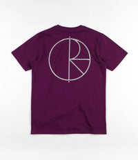 Polar Reflective Stroke Logo T-Shirt - Dark Prune / Silver