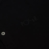 Polar Rib Henley Long Sleeve T-Shirt - Black thumbnail