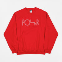 Polar Script Crewneck Sweatshirt - Red thumbnail