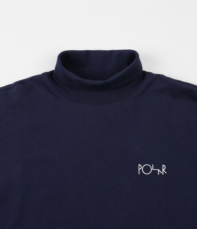 Polar Script Turtleneck - Rich Navy