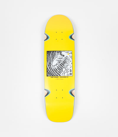 Polar Shin Sanbongi Freedom Wheel Well Surfshape Deck - Yellow - 8.75"