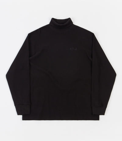 Polar Shin Turtleneck Long Sleeve T-Shirt - Black