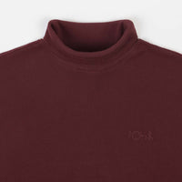 Polar Shin Turtleneck Long Sleeve T-Shirt - Wine thumbnail