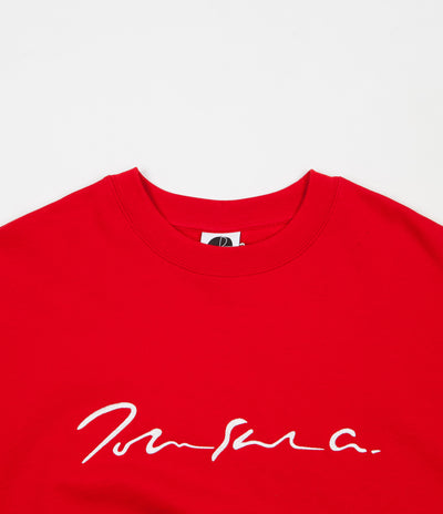 Polar Signature Crewneck Sweatshirt - Red