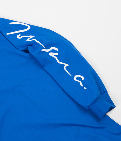 Polar Signature Long Sleeve T-Shirt - 80's Blue